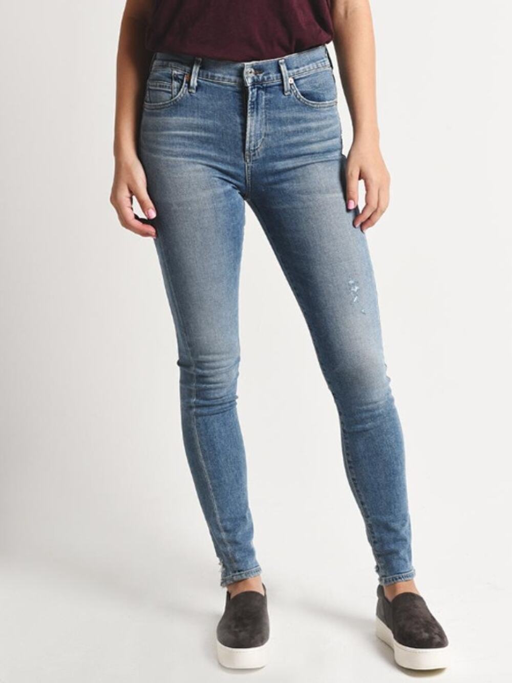 CITIZENS OF HUMANITY Rocket High Rise Skinny Jean in Small Talk Wash // 26